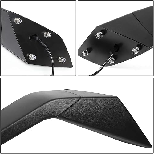 Miniatura 4 de DNA Motoring MIRROR-HAY-002-CH - Par de espejos laterales manuales de señal de giro secuencial LED con patrón de flecha compatibles con Volvo VN