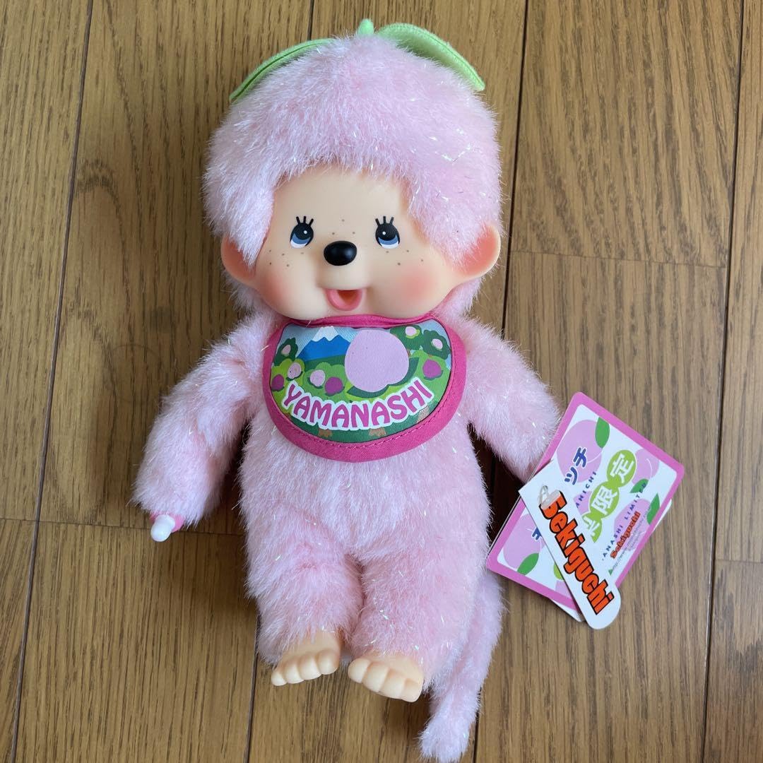 Amazon.co.jp: モンチッチ 山梨 ご当地 もも ピンク ぬいぐるみ  
