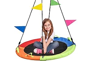 Tree Swing, Saucer Flying Swing 40 Inch for Kids, 900lbs Weight Capacity, Adjustable Hanging Straps