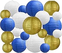 Vista 21 de BEISHIDA 12 Linternas de Papel Naranjas de Otoño Decorativas Amarillas Naranjas Marrones Colgantes Redondas Linternas de Papel Lámpara para Acción