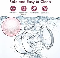Vista 6 de Extractor de leche portátil manos libres de batería de mayor duración y pantalla LED, extractor de leche eléctrico portátil con 3 modos y 9 niveles