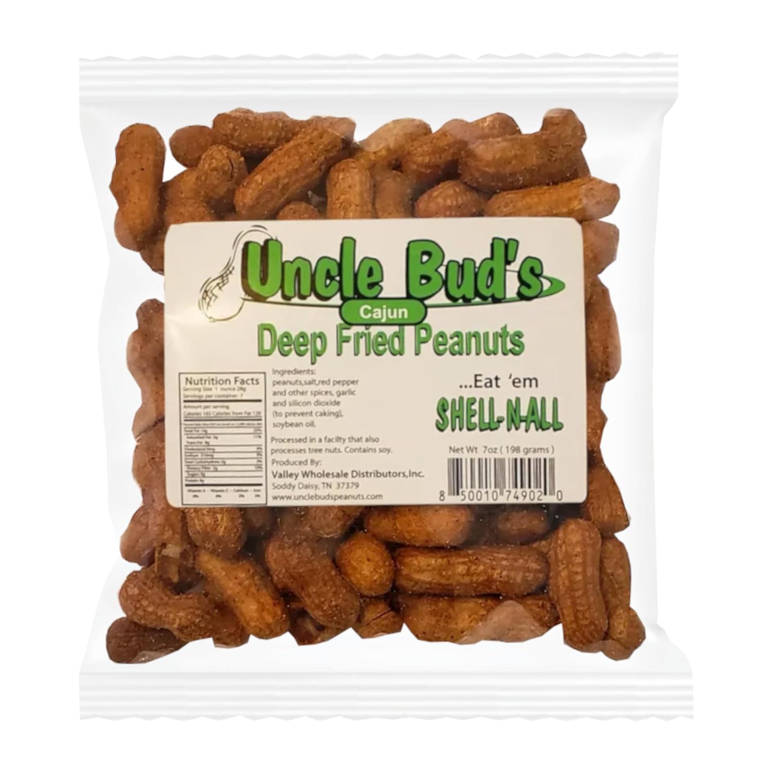 Deep Fried Peanuts -Eat em Shell & All! Six Pack Assortment