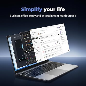 MOONFISH Laptop Computer Windows 11, 2026 16GB Lap Top Office 365 Include