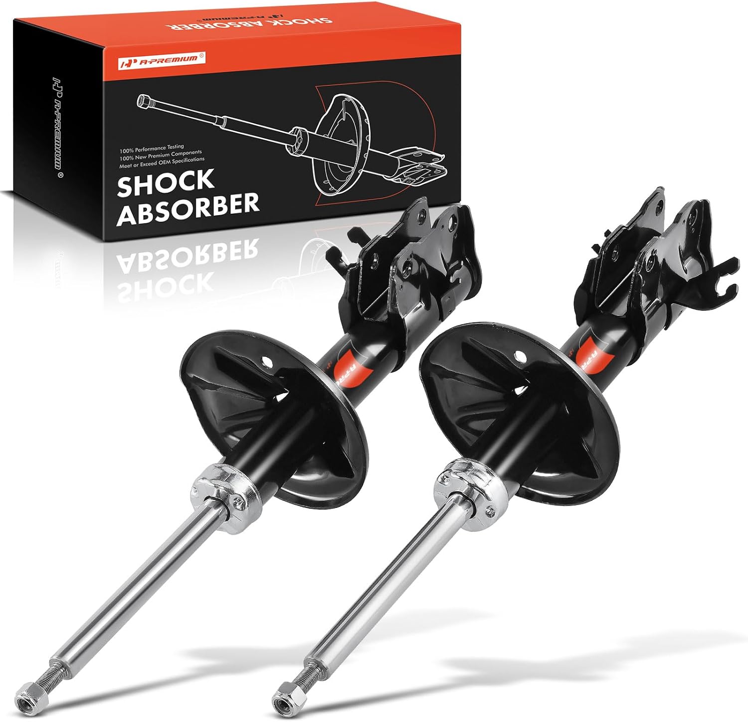 A-Premium Front Pair [2] Strut Assembly Compatible with Mitsubishi Mirage 1997-2002, Driver and Passenger Side