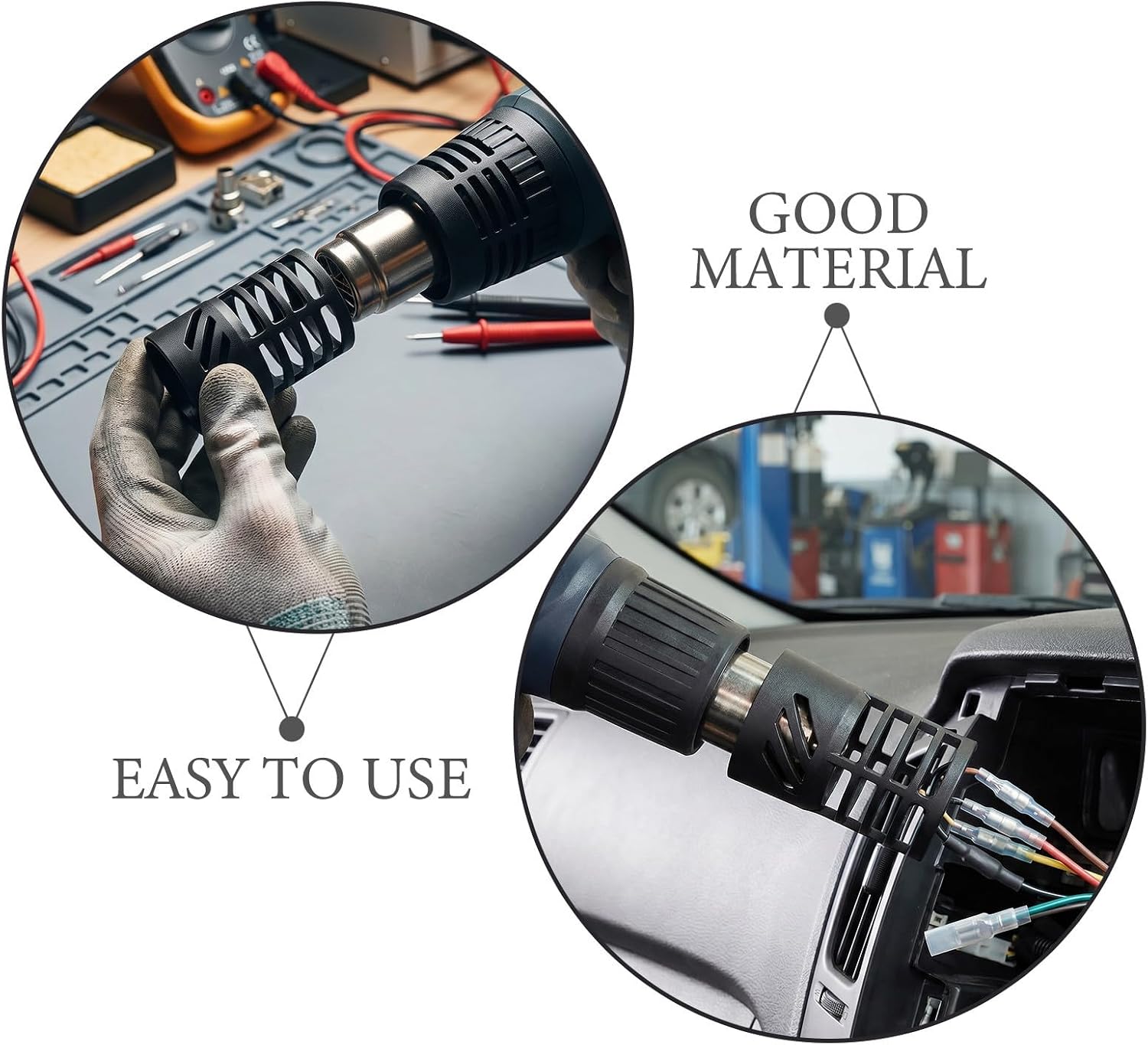3pcs Heat Gun Hot Nozzle Guard Cover for Soldering and Crafting