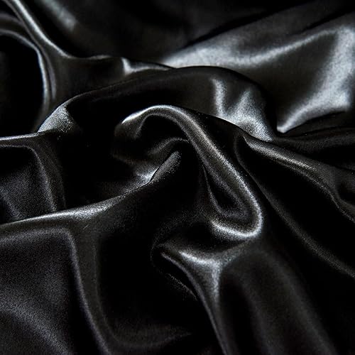 Vista 13 de HOdo Home Funda de edredón de satén, tamaño Queen, 3 piezas, funda de edredón similar a la seda, ultra suave y transpirable, juego de ropa de cama