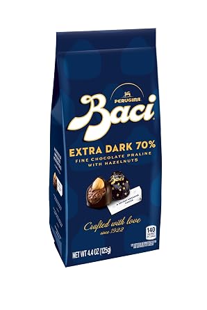 Perugina Dark Chocolate Chocolate Pack of 4 4.4 Ounce Bag