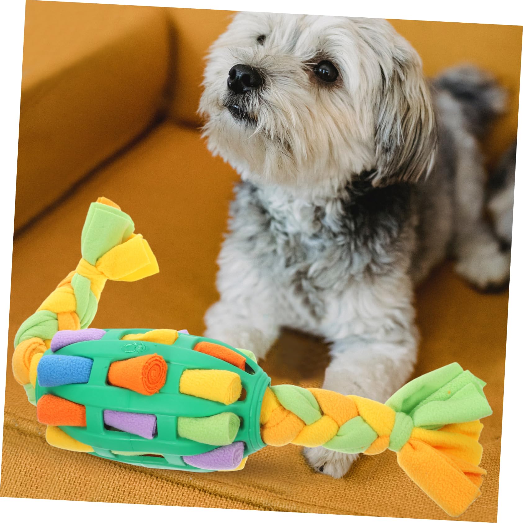 TOYANDONA Jouet à Renifler pour Chien Balle avec Friandises Encourage La Recherche Alimentaire Mangeoire Jouet Entraînement Interactif