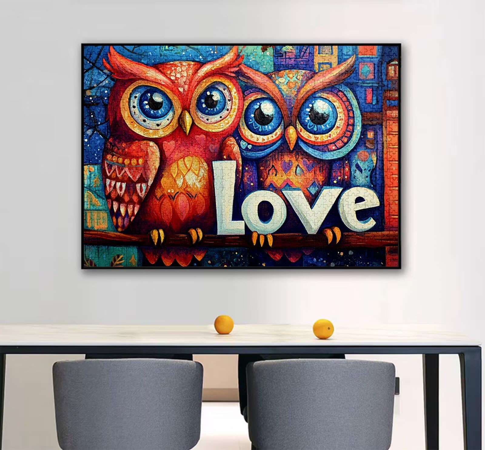 Puzzle sowa 6000 sztuk, 5D DIY Puzzle List Puzzle Dorośli i chłopcy 14 lat, układanka z pudełkiem prezentowym, gry relaksacyjne i inteligencja, wystrój pokoju na ścianę, 179 x 105 cm, Model45