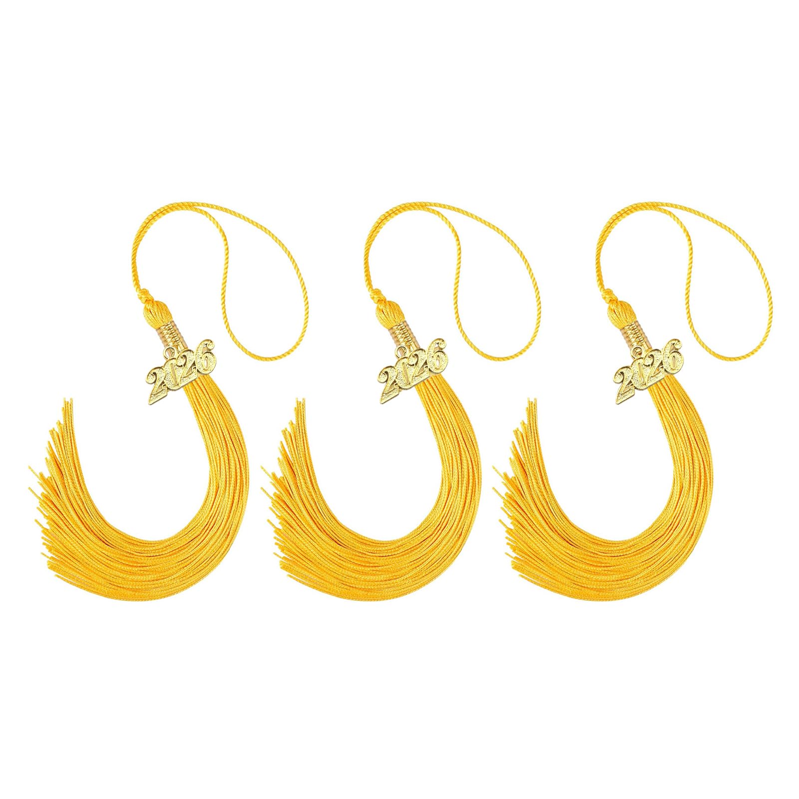 Tsophreniq 2026 Graduation Year Tassels with Rayon Strands for Ceremonies and Designs Tassels for Graduation Cap
