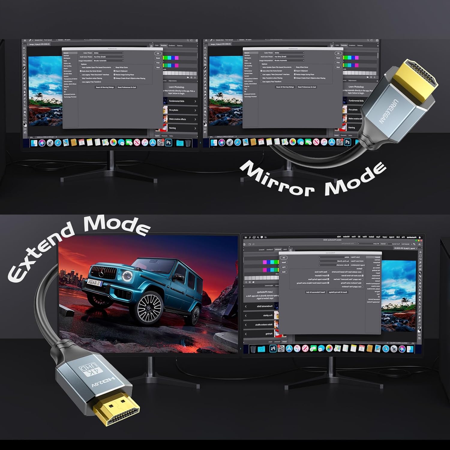 HDMI Cable 10-Pack, HDMI Cable 6FT, HDMI Cord Pack 10, 18Gbps High Speed HDMI with Ethernet/ARC, 3D, HDCP 2.2, ARC-Compatible with PC, Monitor, Roku/LG/TV/PS4 PS5/Xbox/Switch/Soundbar and More