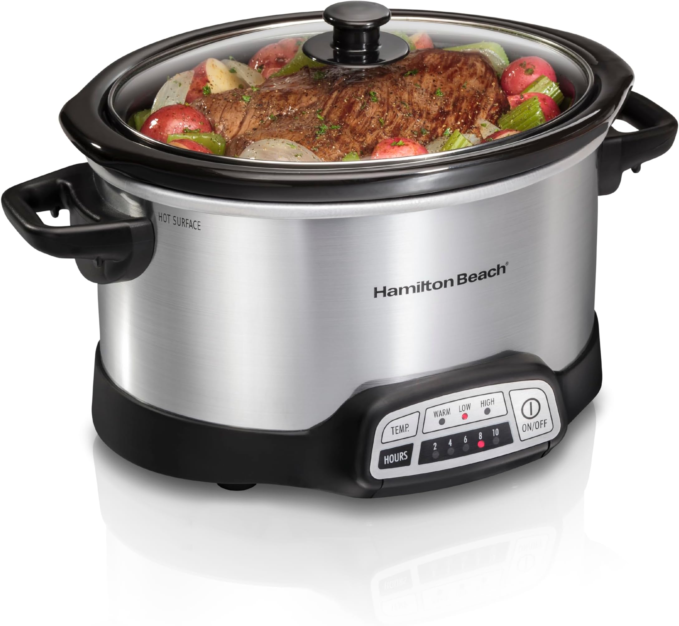 Hamilton Beach 4-Quart Programmable Slow Cooker Home Good - Silver