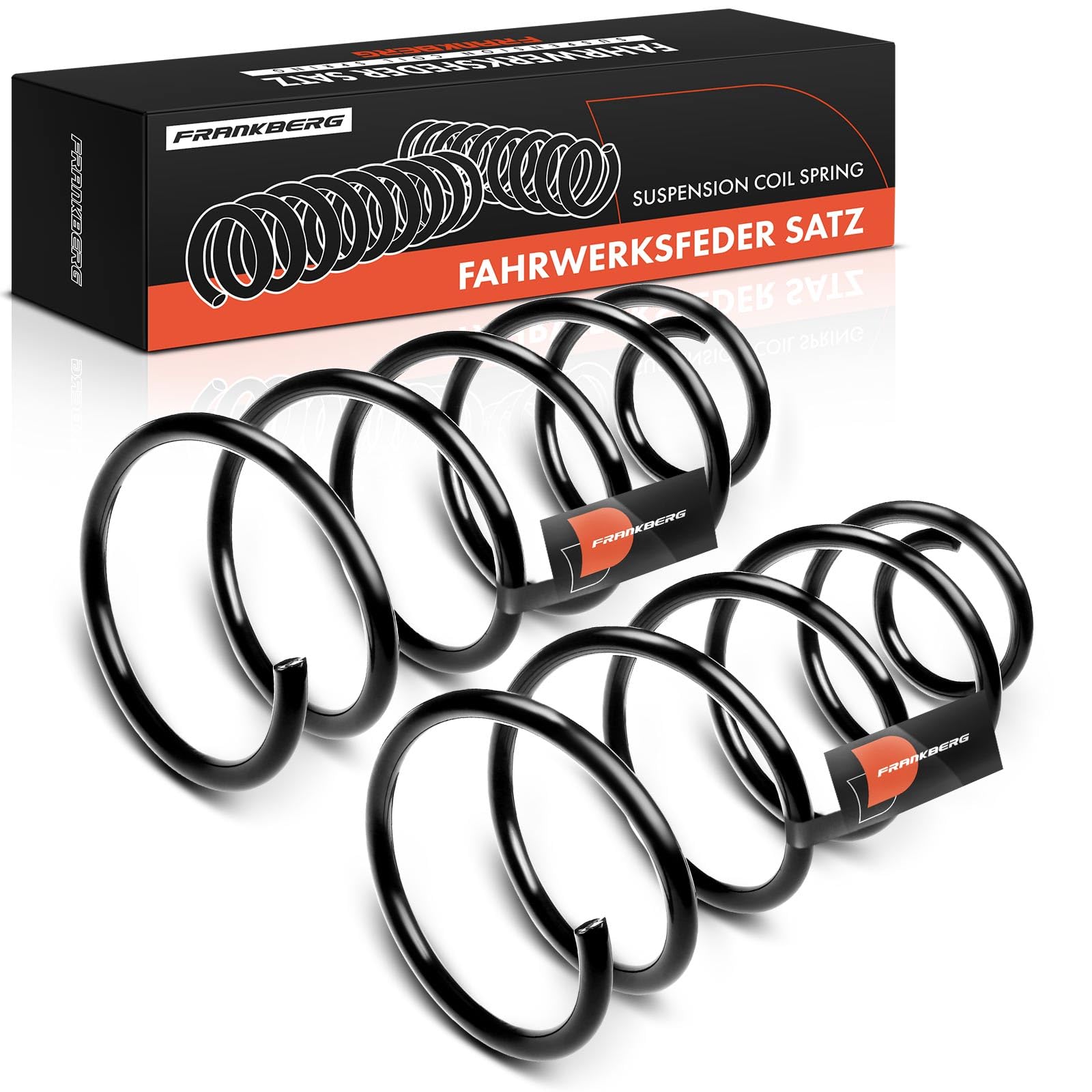 Frankberg 2x Muelles de chasis Muelles de suspensión Compatible con Golf IV 1J1 A3 8L1 Golf IV Variantee 1J5 O.c.t.a.v.i.a I Combi 1U5 O.c.t.a.v.i.a I 1U2 Replace# 1J0411105BH
