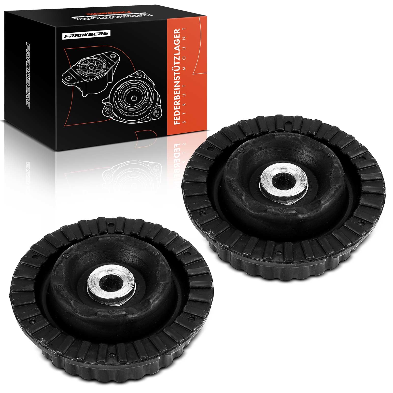 Frankberg 2x Cuscinetti a cupola Cuscinetto di supporto ammortizzatore Anteriore sinistro Destro Compatibile con 147 937 1.6L-3.2L 2001-2010 156 932 1.6L-3.2L 1997-2005 156 Sportwagon 932 166 SM2005