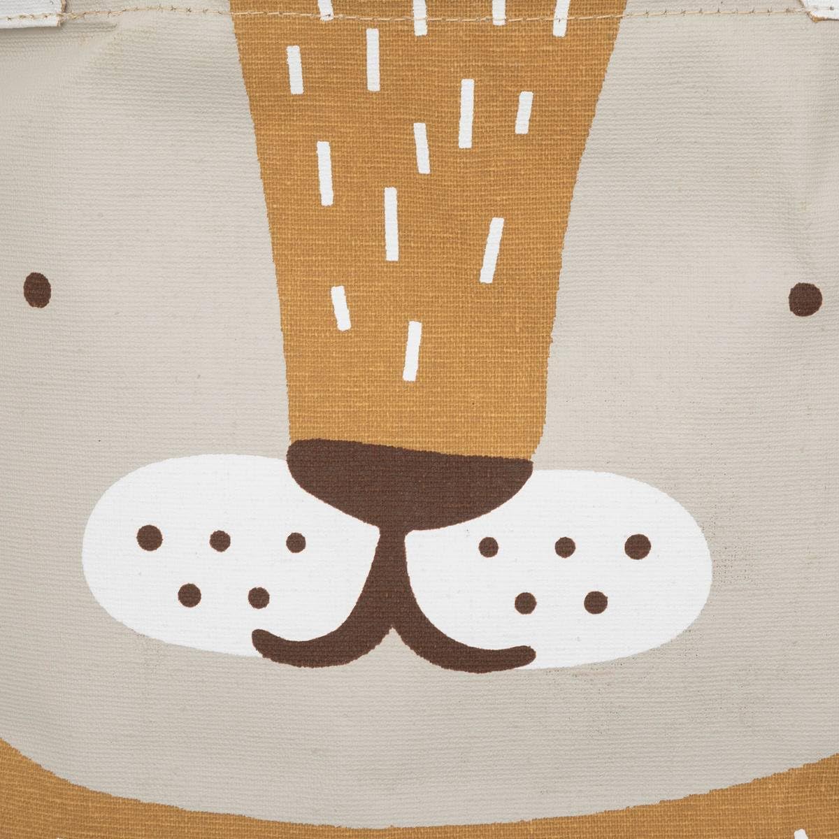 Sac de rangement lion coton moutarde – jouets & linge 45 cm | Maisons du Monde