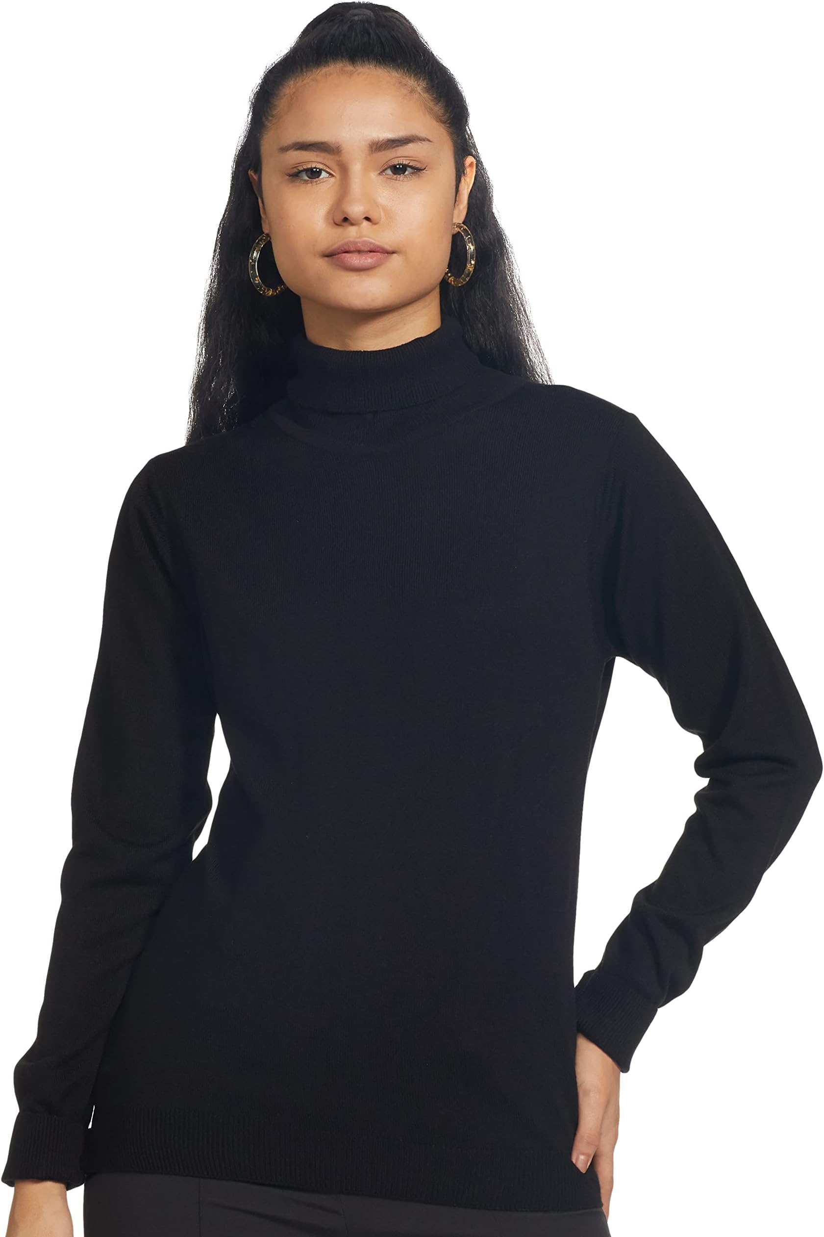 Women's Acrylic Casual Pullover Sweater (Available in Plus Sizes)