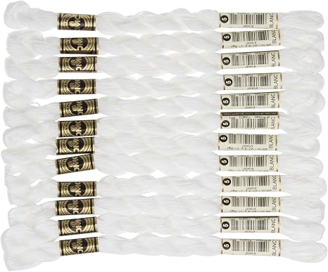 Amazon Dmc コットンパール 刺繍糸 12束入 5番 Blanc ホワイト系 Dmc115 8b 刺しゅう糸 通販