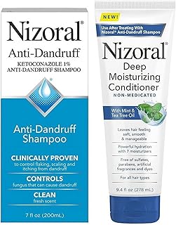 Nizoral Anti-Dandruff Shampoo, 7 Oz + Deep Moisturizing Conditioner, 9.4 Oz Bundle