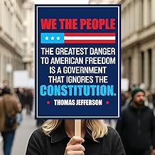 The Greatest Danger To Freedom Resist Protest Sign, No Kings In America Rally Protest Sign, Anti DT Resistance, Political Activist Poster, Resist Fascism Rally Poster for Men Women