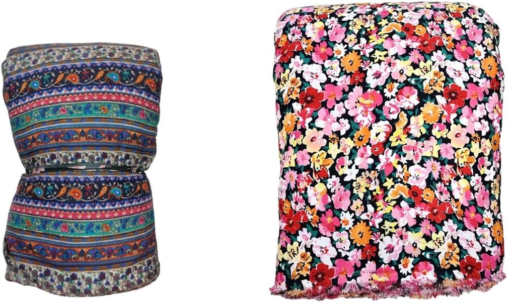 GenericLILABA Crepe Printed Multi-purpose Fabric (F-Lilaba-158)