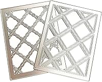 Vista 7 de Plantillas de corte con marco de fondo 3D, plantillas metálicas para álbumes de recortes, herramientas de manualidades DIY, plantilla de repujado