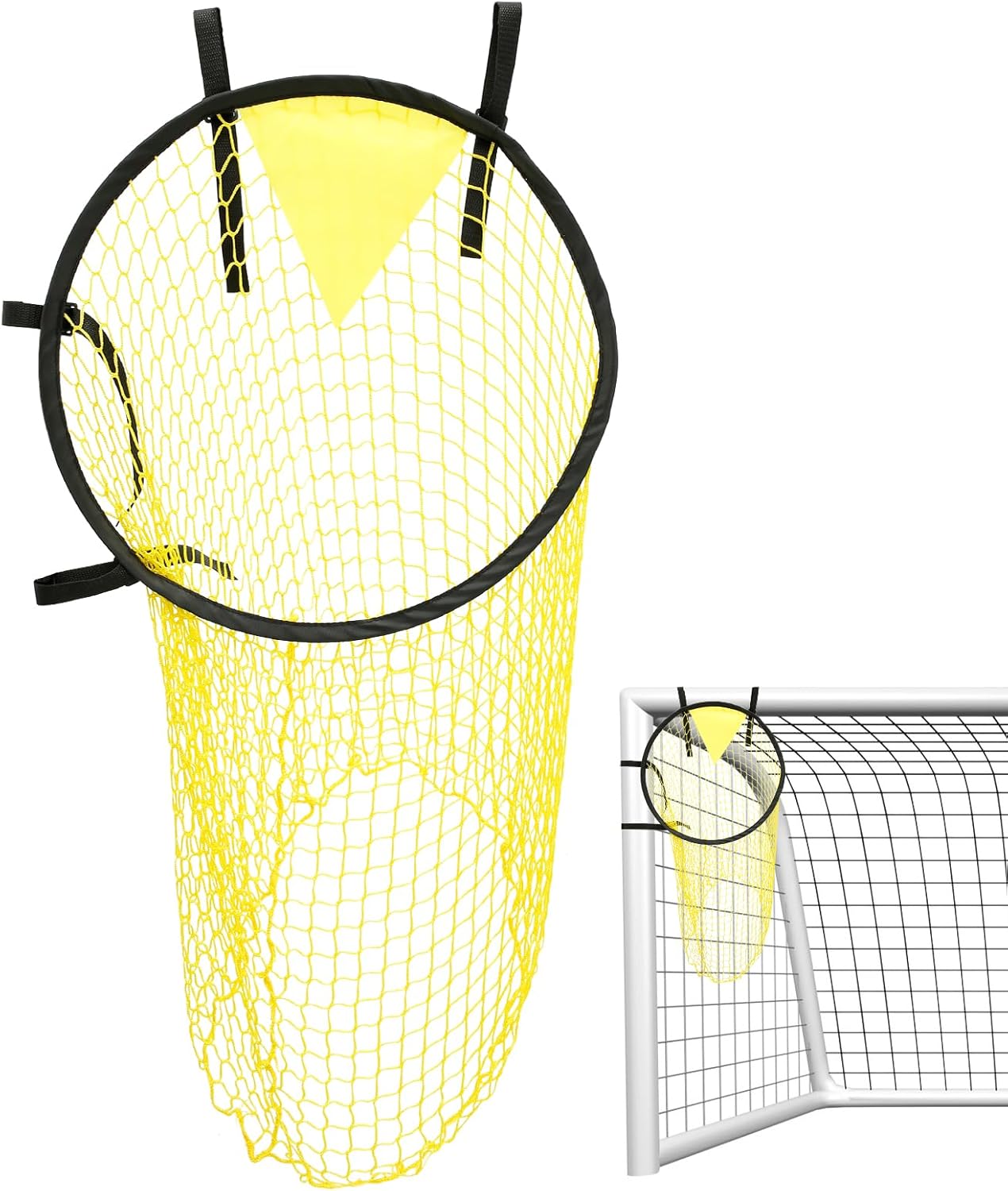 Top Bins Soccer Target Goal, Foldable Football Target Net, Easy to