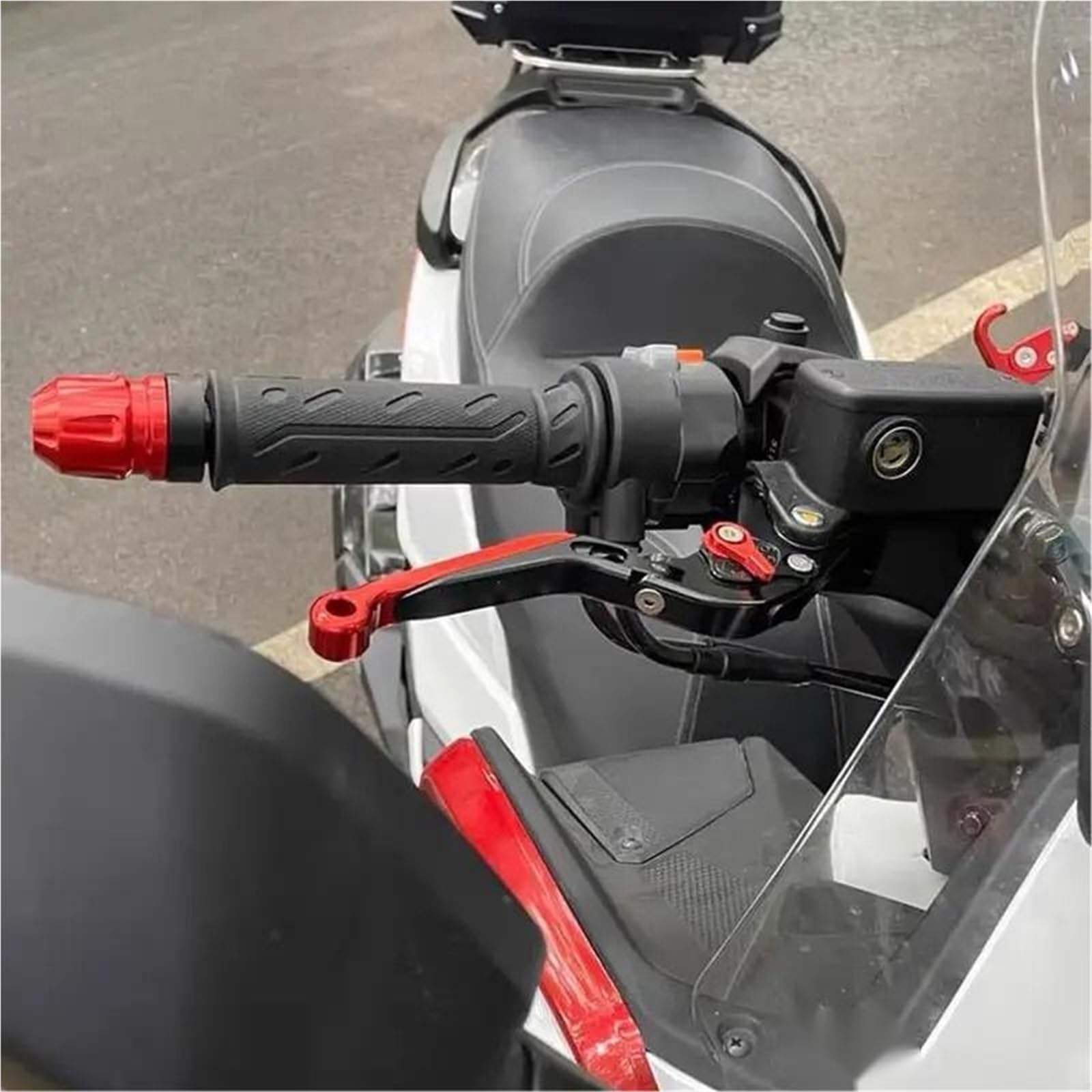 Generisch Für Suzuki GSX250/GW250/DL250/GSX250R Kupplungs- und Bremshebelset, klappbarer, verstellbarer Hebel(G)
