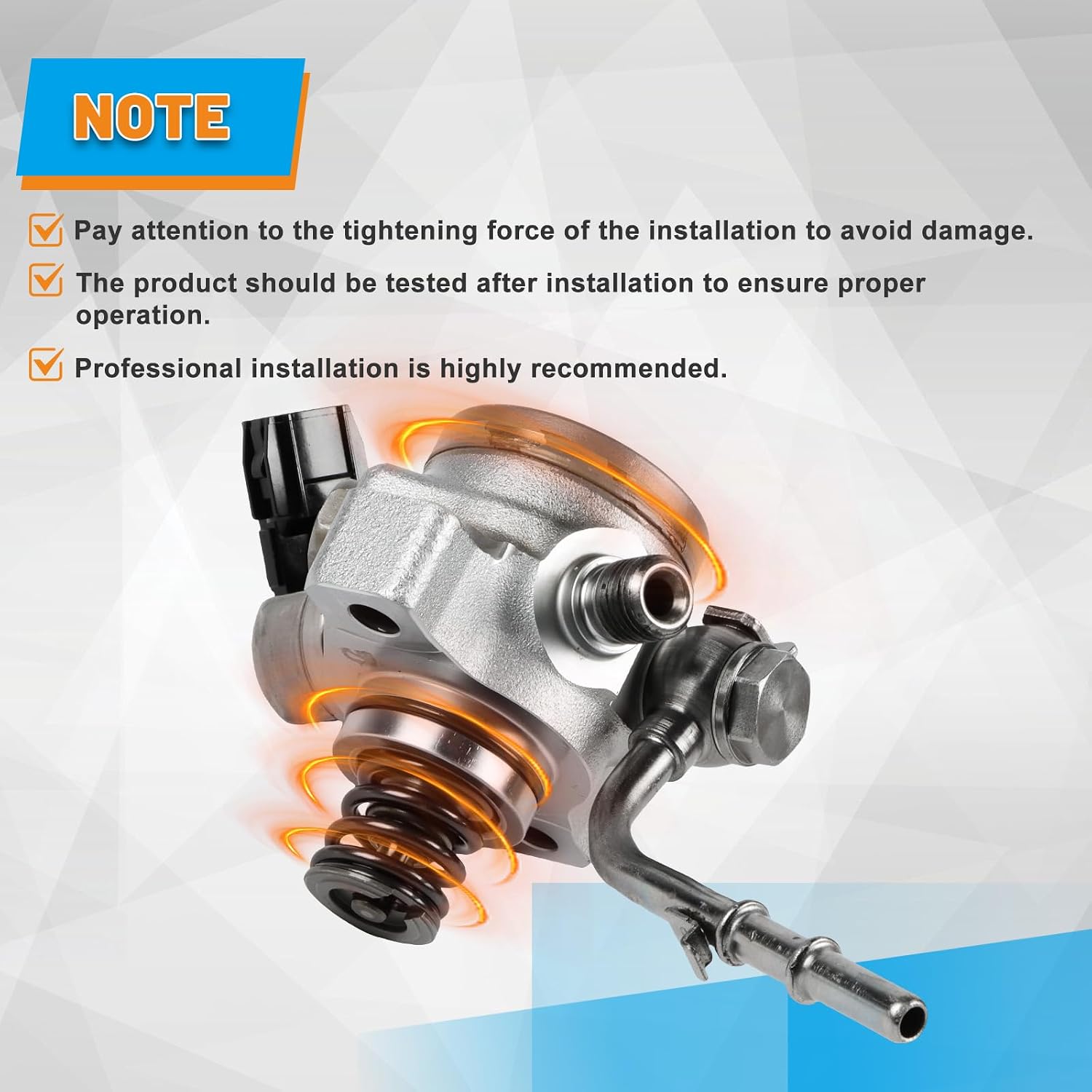 16790-5J6-A01 High Pressure Fuel Pump for 2014-2020 Acura MDX RLX TLX for Honda Odyssey Pilot Ridgeline Direct Injection Mechanical Fuel Pump OE 16790-5J6-305 16790-R9P-A01