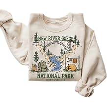 New River Gorge National Park West Virginia Camping Adventure Graphic Sweatshirt Outdoor Pullover