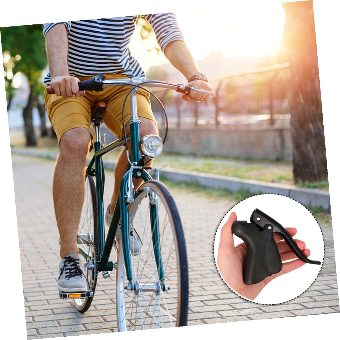 Toyvian Leve Freno Bici da Corsa in Lega di Alluminio Nere, Alta Durezza, per Freni Anteriore e Posteriore, Accessori per Bicicletta