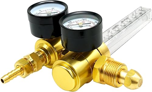 Miniatura 7 de Medidor de flujo de CO2 MIG TIG de argón Regulador de gas Medidores dobles Ahorro de gas para soldador de soldadura