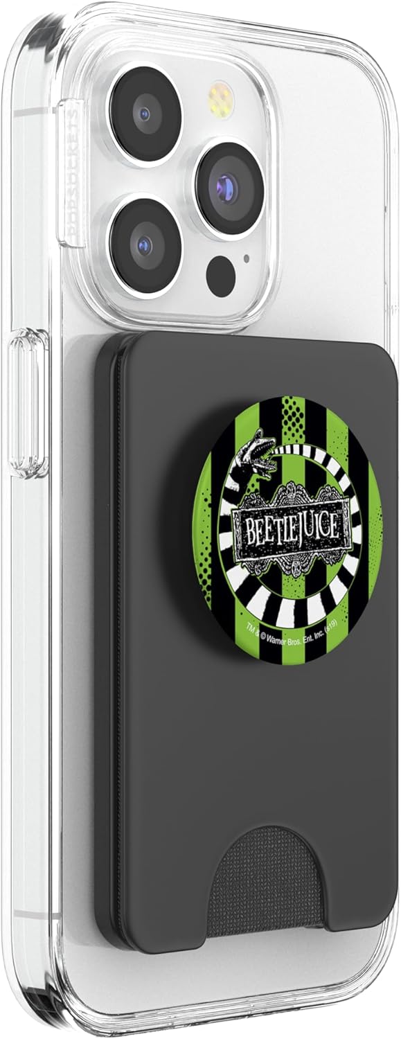Beetlejuice Beetle Worm PopSockets PopWallet for MagSafe