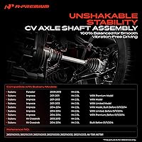 Vista 2 de A-Premium Par (2) Conjunto de eje delantero CV compatible con Subaru Impreza 2011-2014, Forester 2009-2013, XV Crosstrek 2013-2014, 2.0L 2.5L, lado