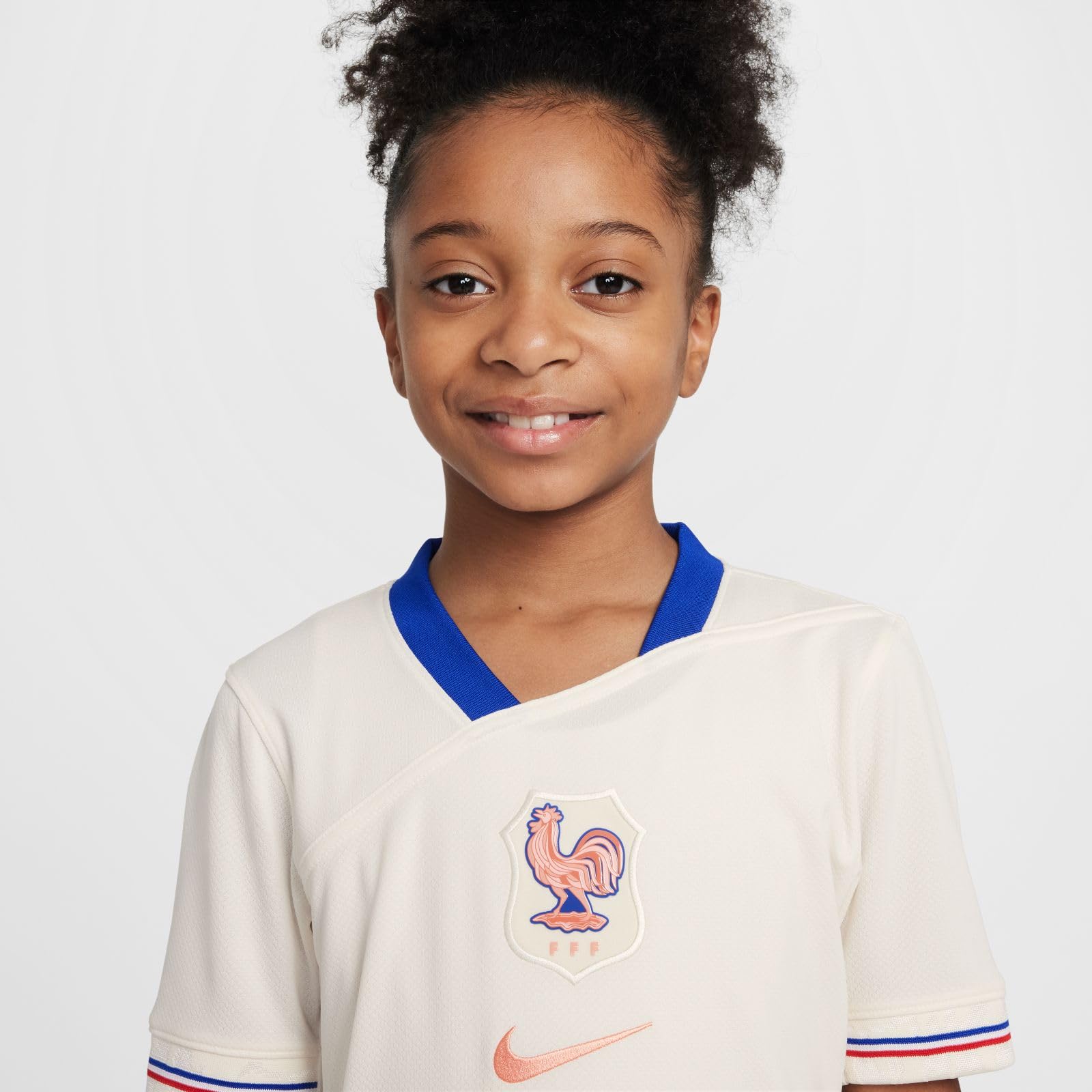 Nike FFF 2025 Stadium Extérieur (Équipe Féminine) Maillot de Foot Replica Nike Dri-fit pour Ado Réplique du Maillot de Football Mixte Enfant