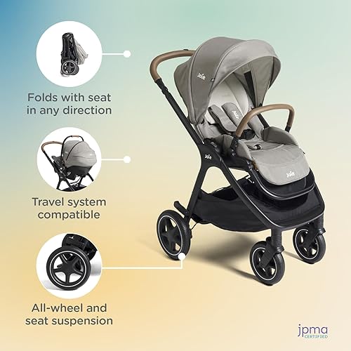 Miniatura 2 de Joie, Kava - Cochecito 3 en 1, versátil, suspensión en todas las ruedas, asiento reversible, compatible con sistema de viaje y bolsa cruzada