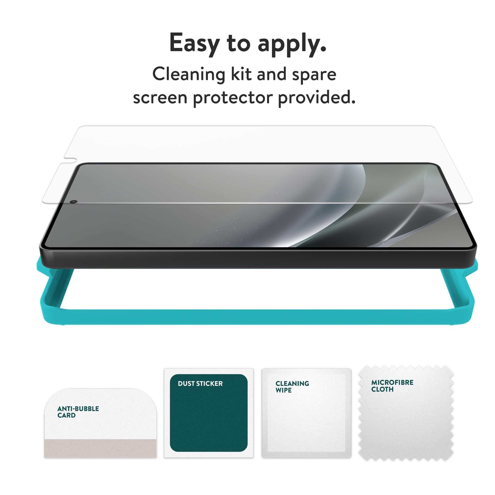 Mous Displayschutzfolie Für Galaxy S25 | 2er Pack Panzerglas, 9H Härte | Kratzfest & Bruchsicher Mit Applikator