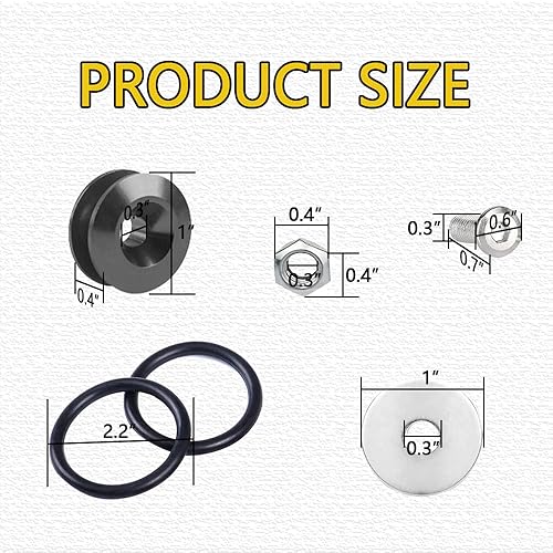 Miniatura 9 de ASUBHA Juego de 4 clips universales de liberación rápida para parachoques delantero y trasero, solución de fijación definitiva para liberación Negro