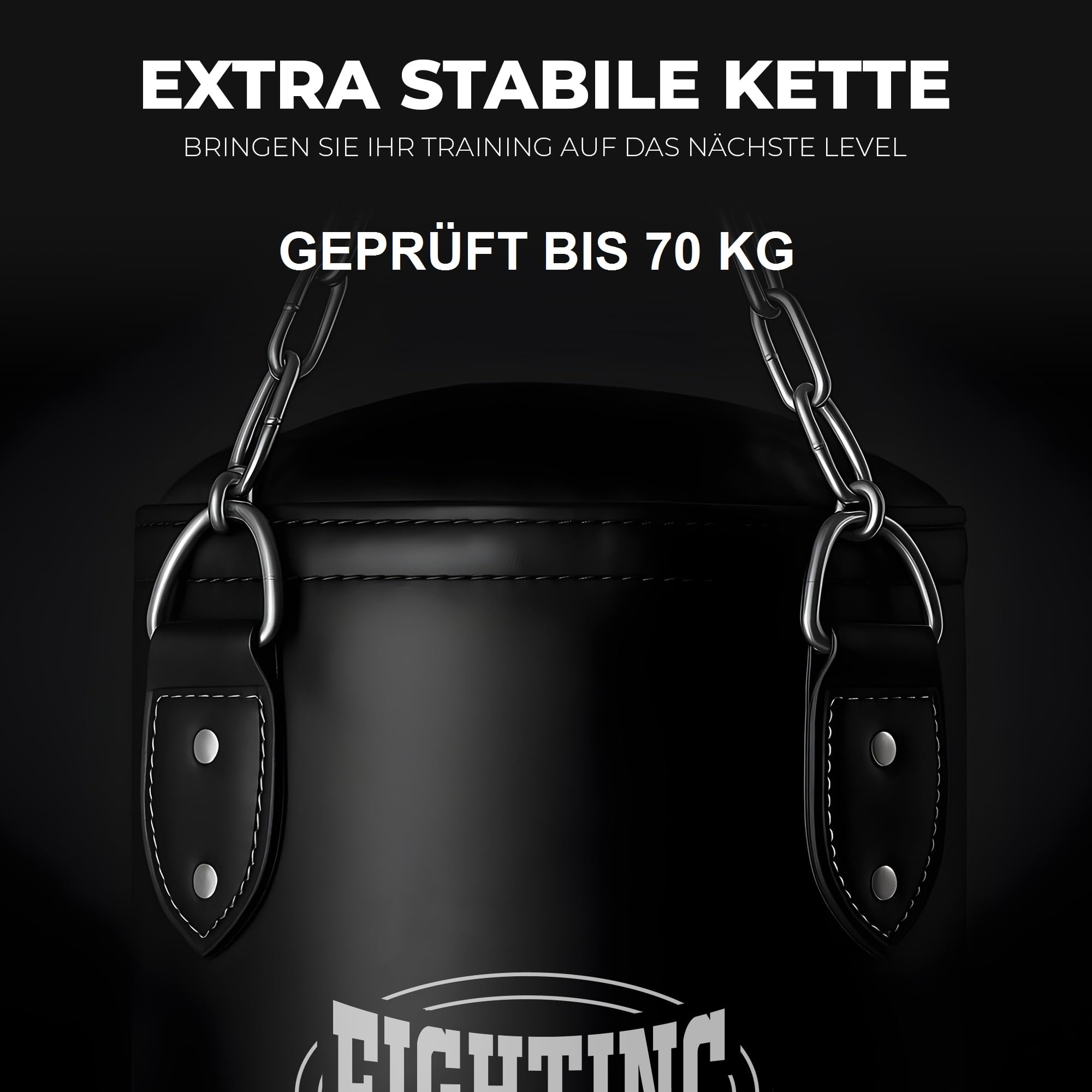 Boxsack Classic GEFÜLLT/UNGEFÜLLT/MIT FÜLLUNG 80 100 120 150 180 cm bis 55kg ideal für Jugend & Erwachsene Kampfsport Training 40 50 60kg