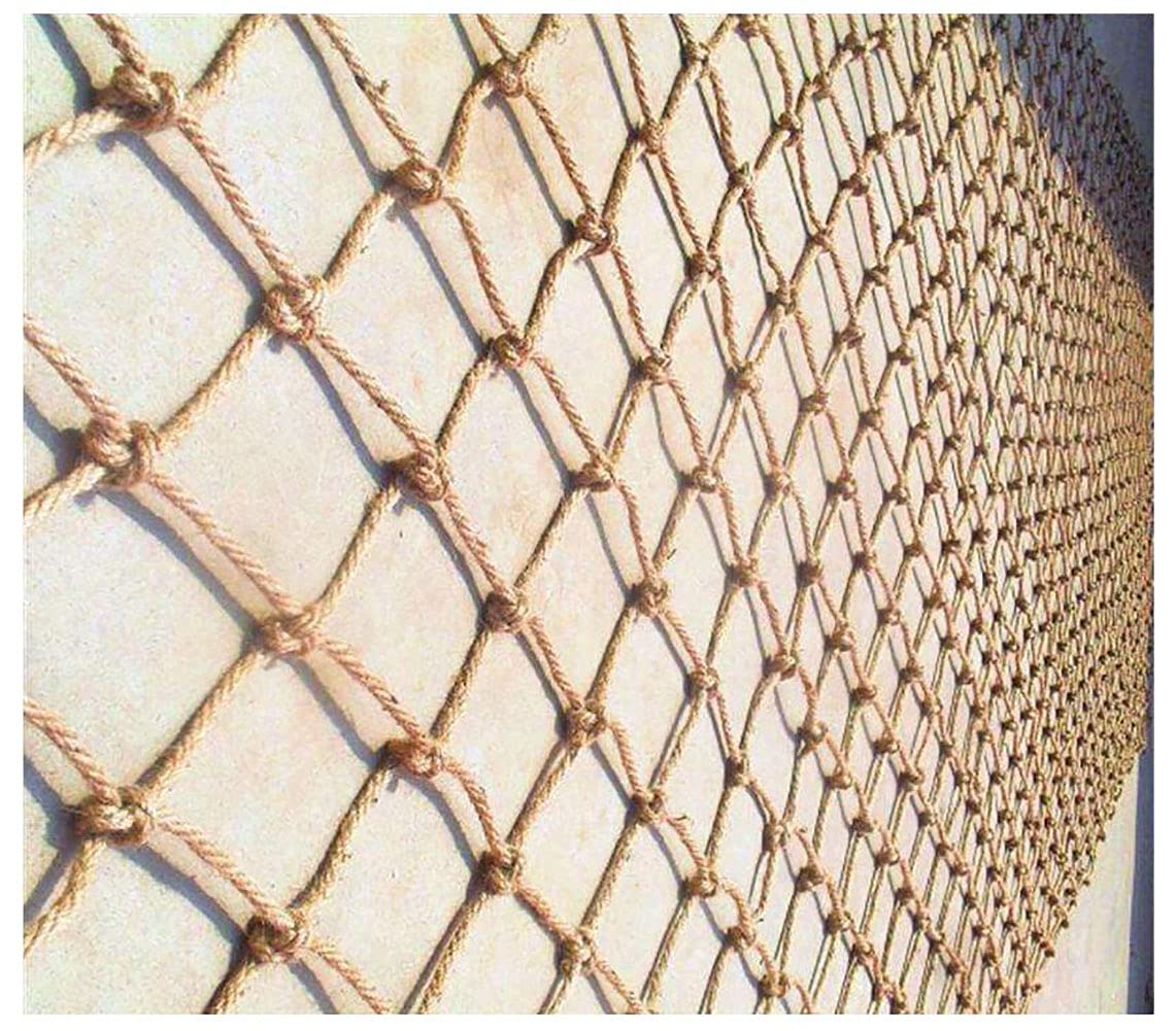 Filet d'escalade enfants en corde de jute 1x3m avec maille de protection balcon