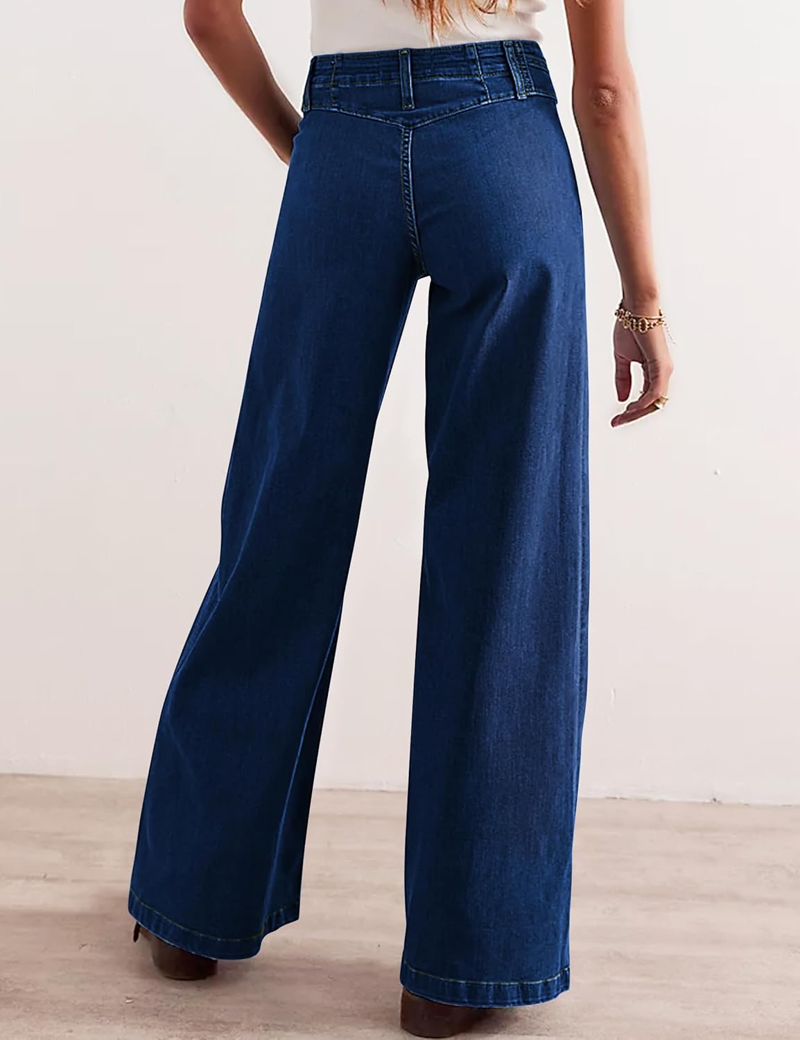 Womens Wide Leg Jeans High Waisted Baggy Jean Fashion Stretch Jeans for Women Trendy Slim Butt Lift Jean Pant - Image 2