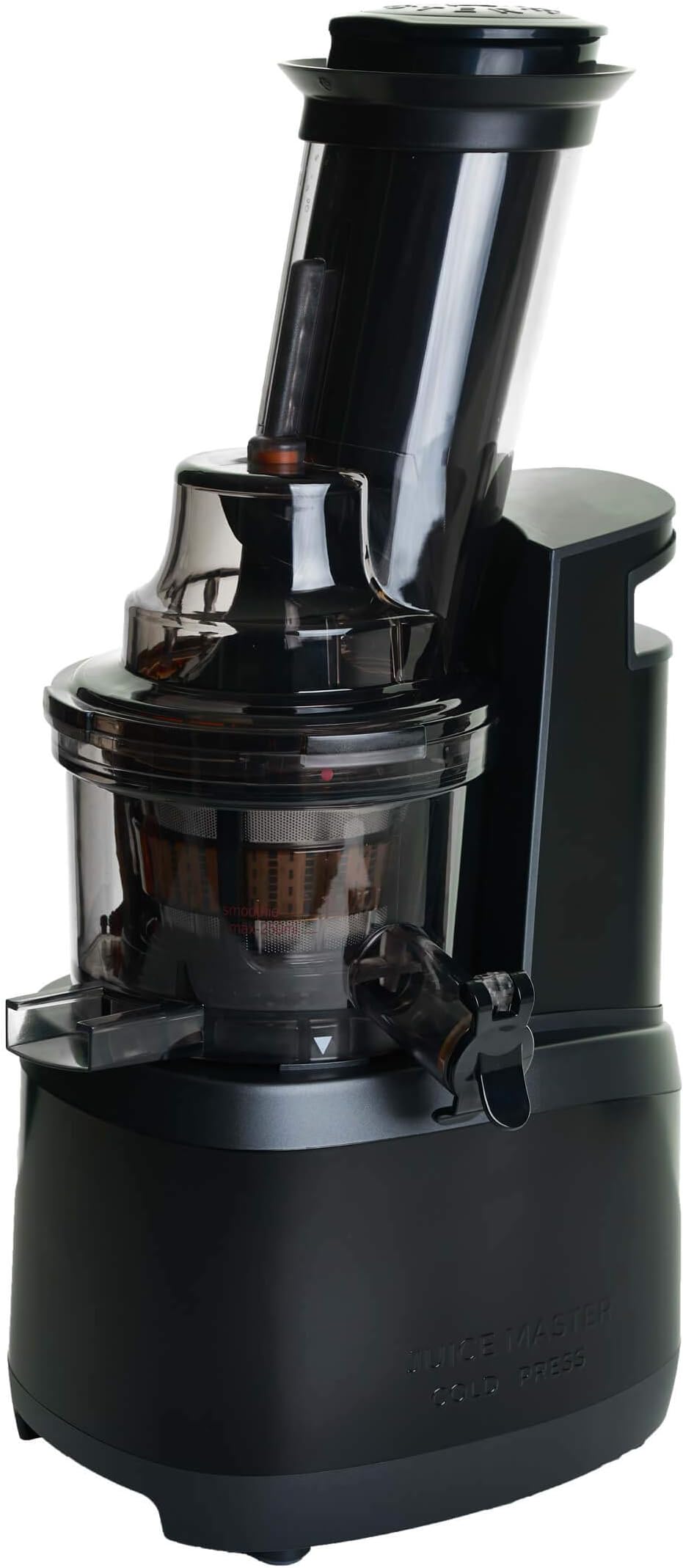 Jason Vale Juice Master Cold Press Juicer - Stainless Steel Design and Wide, Angled Chute, Designed to Extract The Maximum Amount of Juice.