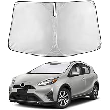 EcoNour Windshield Sunshade Compatible for Toyota Prius C 2012-2017 2018 2019, Sun Visor for Front Windshield & Window Sun Shade Cover, UV Heat Blocker & Protector, Car Accessories