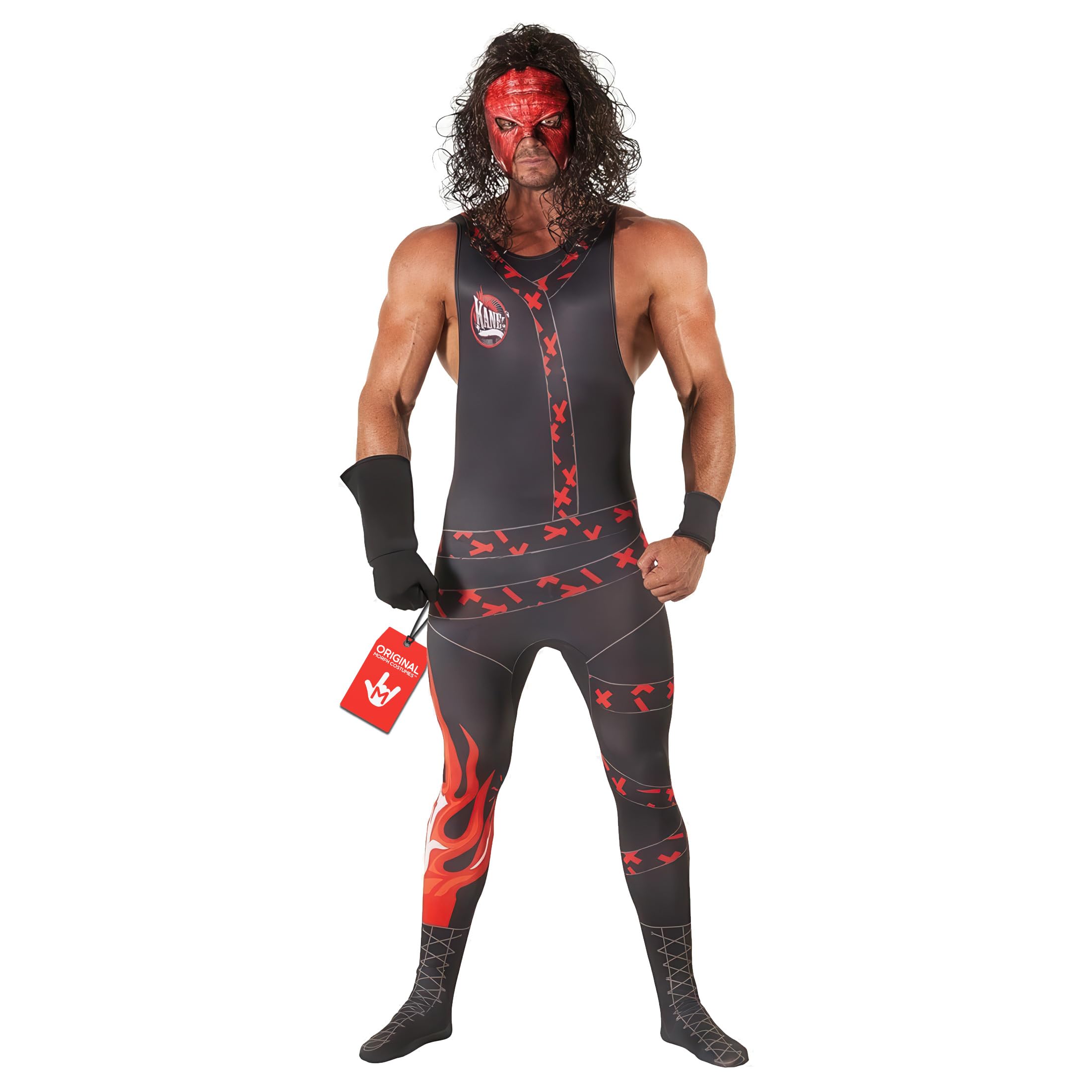 Kane WWE Costume - Adult Men's Kane Mask