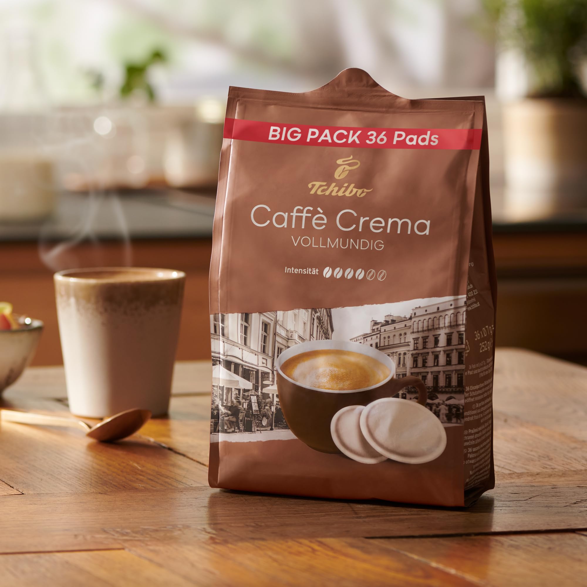 Tchibo Paquete de 432 cápsulas de café Maxipack, crema con cuerpo, 12 x 36 cápsulas (café, equilibrado y con cuerpo), sostenible, adecuado para máquinas Senseo