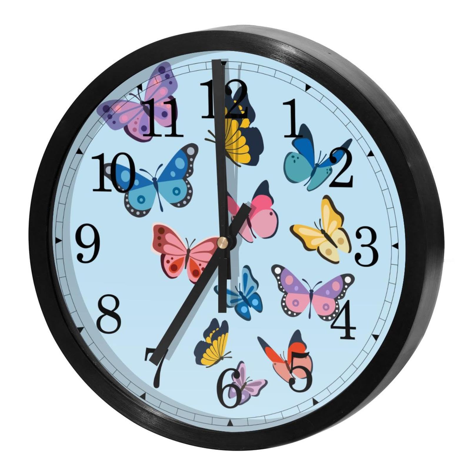 Horloge à quartz sans tic-tac pour chambre d'enfant paisible