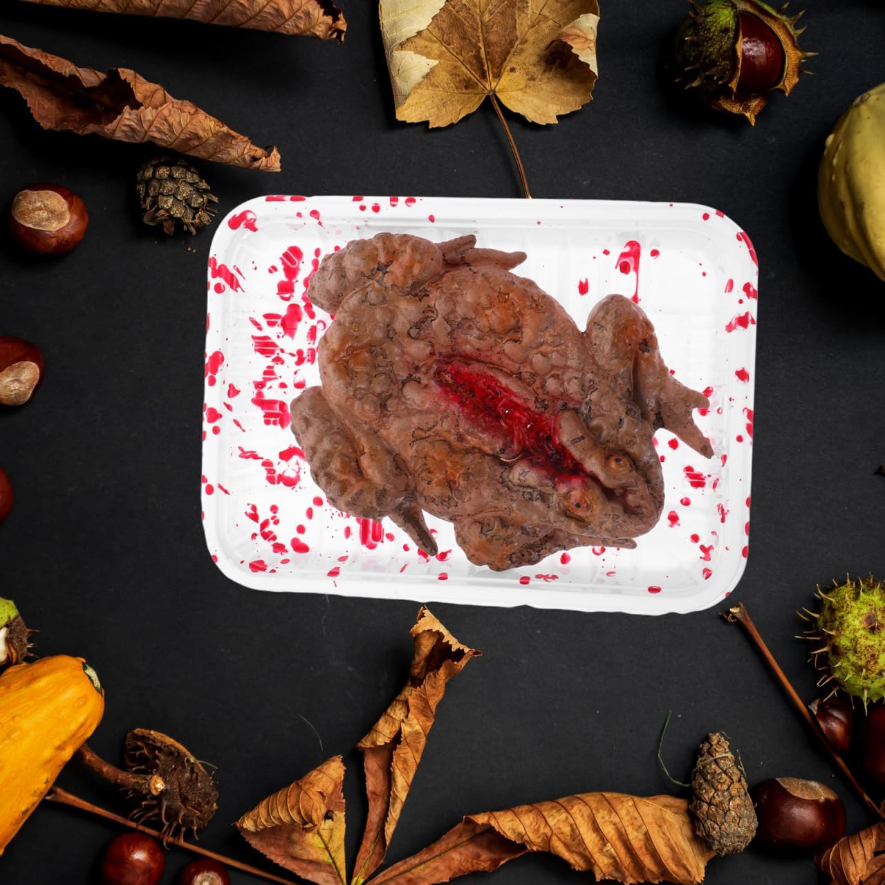 Abaodam Scary Meal Box Frog Ghost Halloween Parts Halloween Props Pranks Pranking Heads Decoration Terror Halloween Dead Fake Indoor Boxes Scary Realistic Peeper Trick Haunted
