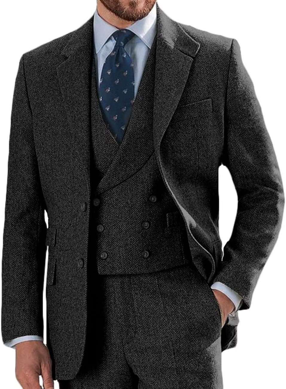 Tweed Suits for Men Piece Herringbone Tweed Suits Nigeria Ubuy