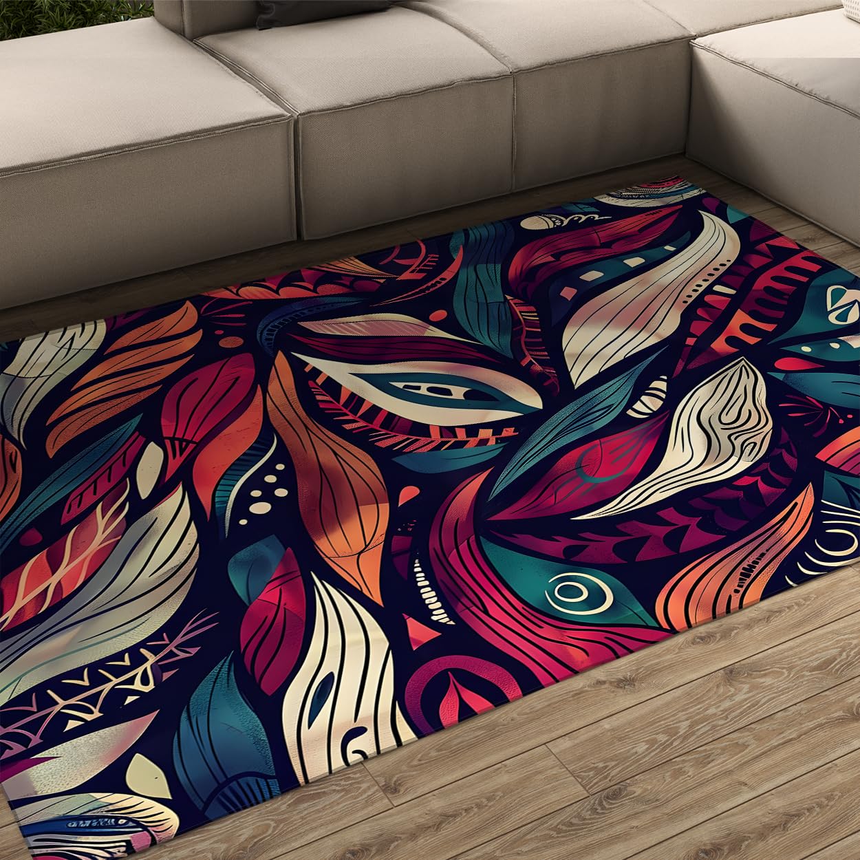 Carpette pour salon moderne 120x150 cm lavable et antidérapante