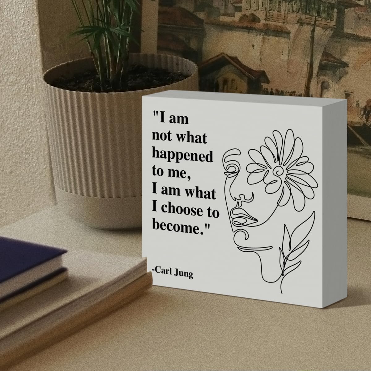 Therapy Office Desk Decor, Therapist Office Mental Health Decor Mental Therapist Gifts School Counselor Gifts for Women Psychology Gift Counseling Therapy Social Worker Offices Must Haves Decoration image 4