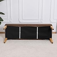 Vista 3 de FORCHEER Funda de banco para comedor de color marrón de 51-54 pulgadas de largo x 18 pulgadas, apariencia de cuero, funda elástica rectangular